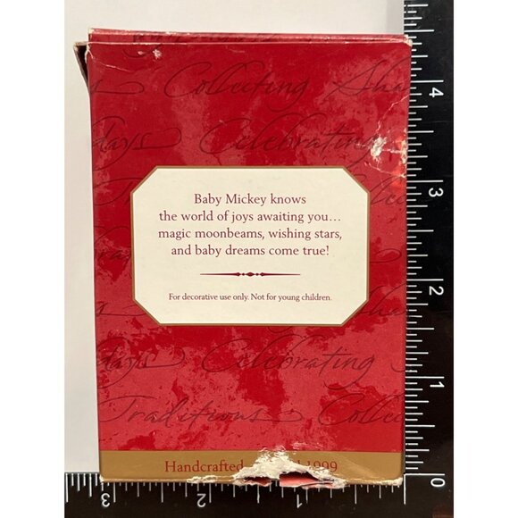 1999 HALLMARK KEEPSAKE ORNAMENT QXD4087 BABY MICKEY'S SWEET DREAMS MICKEY & CO. - Picture 2 of 6